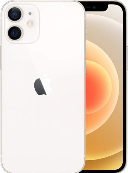 Image of Apple iPhone 12 mini - Smartphone - Dual-SIM - 5G NR - 64GB - CDMA / GSM - 5.4 - 2340 x 1080 Pixel (476 ppi (Pixel pro )) - Super Retina XDR Display (12 MP Vorderkamera) - 2 x Rückkamera - weiß (MGDY3ZD/A)
