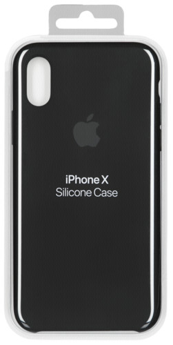 Image of Apple iPhone X Silicone Case Black - AUSSTELLUNGSSTÜCK