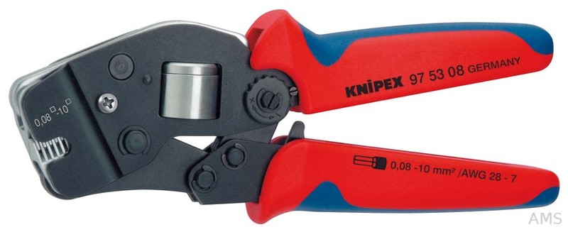 Image of Knipex-Werk Crimpzange f.Aderendh. 190mm 97 53 08 SB
