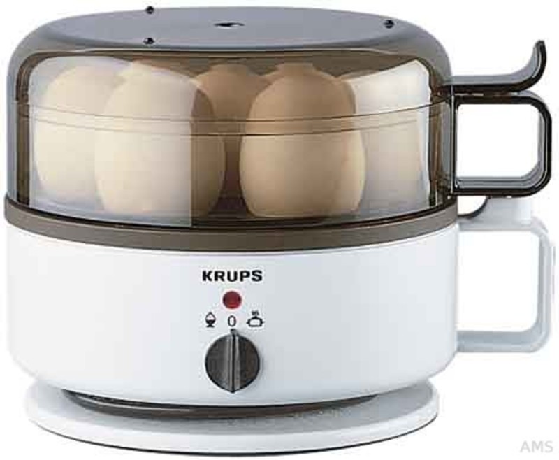 Image of Krups Eierkocher F23070, Anzahl Eier: 7 St., 400 W, mit Wasserstandsanzeige, Koch- und Warmhaltefunktion, Weiß