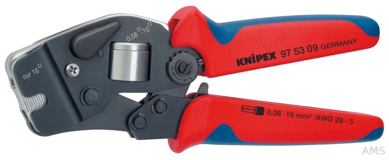 Image of Knipex-Werk Crimpzange f.Aderendh. 190mm 97 53 09 SB