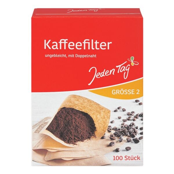 Image of 100er-Pack Kaffeefilter naturbraun, Größe 2