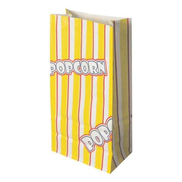 Image of 100 Popcorn-Tüten gelb 1,3 L - 20,5 x 10,5 x 6 cm