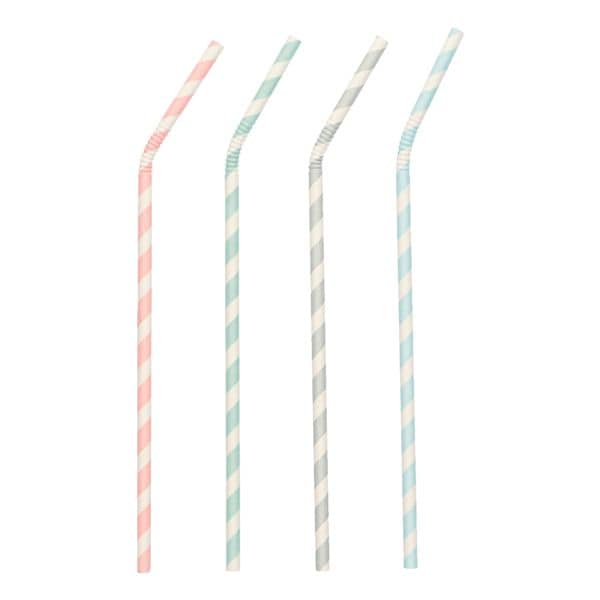 Image of 100er-Pack Papierstrohhalme »pure Stripes«