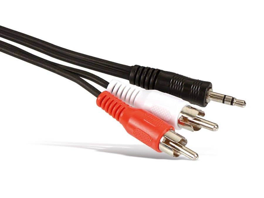 Image of Audio-Adapterkabel Klinke 3,5 mm auf Cinch, 2,5 m