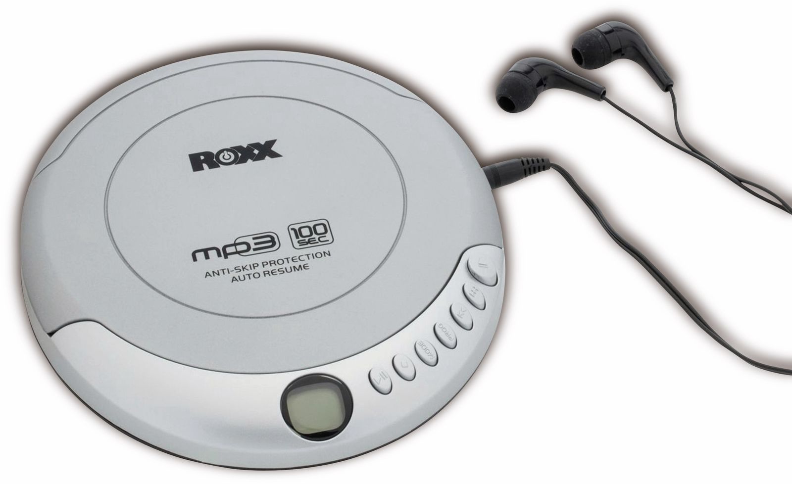 Image of Portabler CD-Player ROXX PCD 501, silber