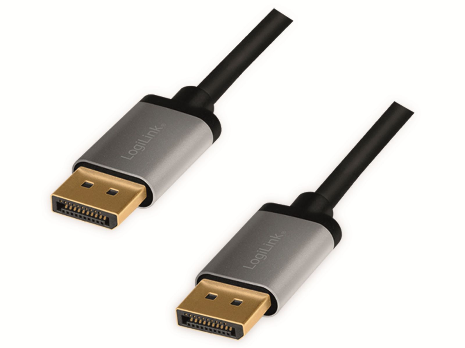 Image of LOGILINK DisplayPort-Kabel CDA0100, Stecker/Stecker, Alu, 4k, 1m