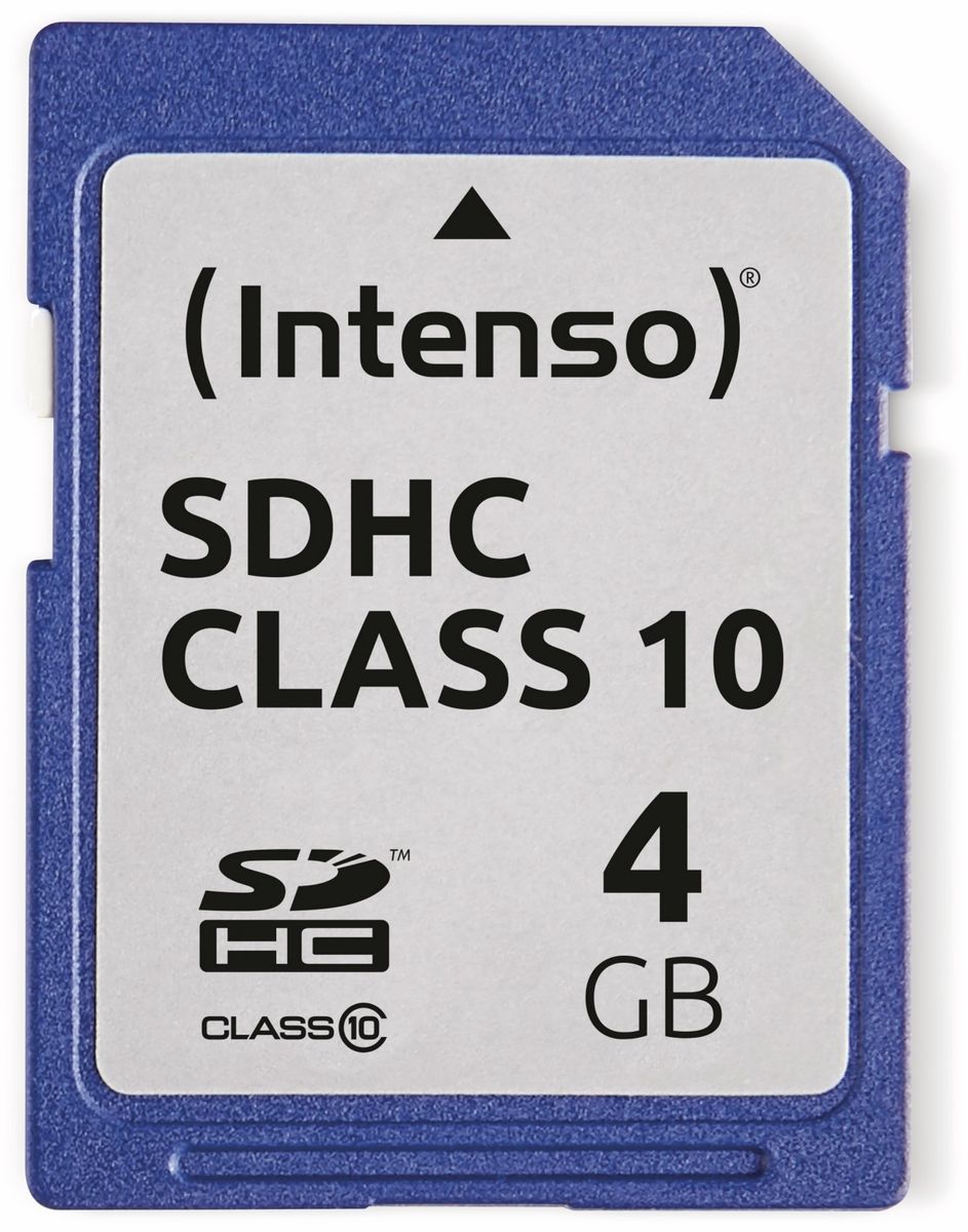 Image of INTENSO SDHC Card 3411450, 4 GB, Class 10