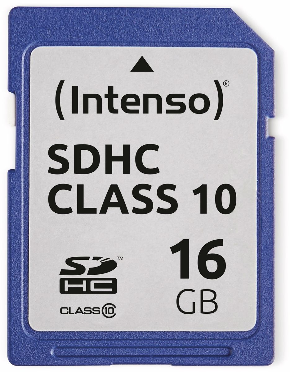 Image of INTENSO SDHC Card 3411470, 16 GB, Class 10