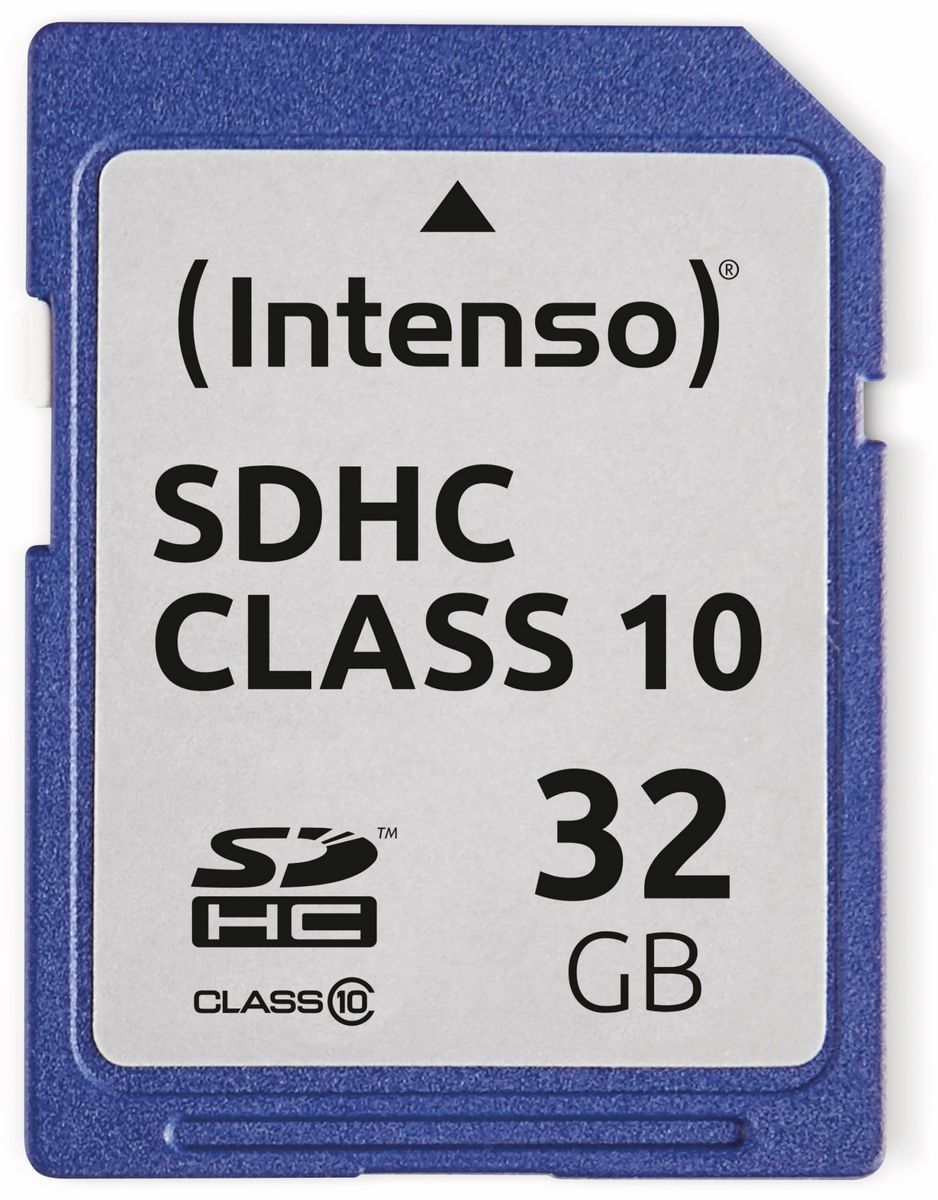 Image of INTENSO SDHC Card 3411480, 32 GB, Class 10