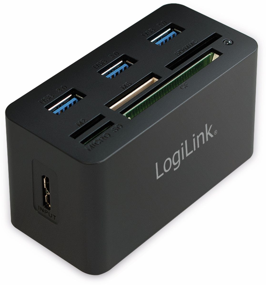 Image of LOGILINK USB 3.0 Cardreader CR0042, 3x USB-A