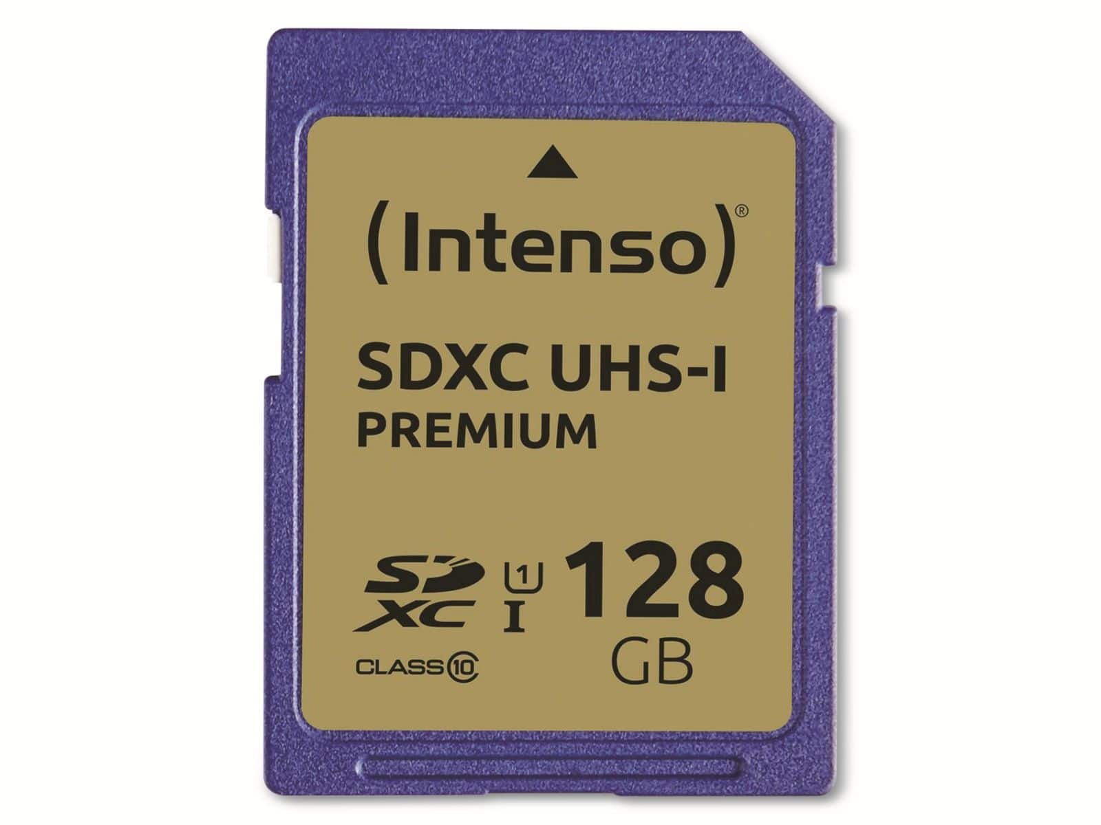 Image of INTENSO SDXC Card 3421491, 128 GB, Class 10, UHS-I