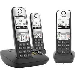 Image of Gigaset A690A Trio DECT/GAP Schnurloses Telefon analog Anrufbeantworter Schwarz