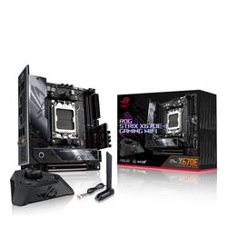 Image of Asus ROG STRIX X670E-I GAMING WIFI Mainboard Sockel (PC) AMD AM5 Formfaktor (Details) Mini-ITX Mainboard-Chipsatz AMD® X670