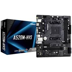 Image of ASRock A520M-HVS Mainboard Sockel (PC) AMD AM4 Formfaktor (Details) Micro-ATX Mainboard-Chipsatz AMD® A520