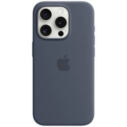 Image of Apple iPhone 15 Pro Silicone Case with MagSafe - Storm Blue