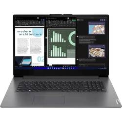 Image of Lenovo Notebook V17-IRU 43.9 cm (17.3 Zoll) HD Intel® Core™ i5 i5-13420H 8 GB RAM 512 GB SSD Intel UHD Graphics FreeDOS Schwarz 83A2003GGE