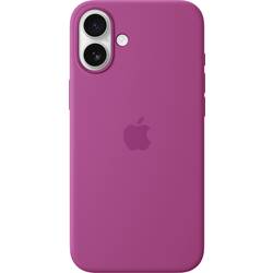 Image of Apple Silicone Case Silikon Case Apple iPhone 16 Plus Fuchsia Stoßfest, Induktives Laden