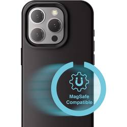 Image of 4Smarts Silicone Case Cupertino Backcover Apple iPhone 16 Pro Schwarz Induktives Laden