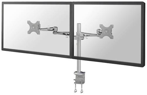 Image of Neomounts FPMA-D935D 2fach Monitor-Tischhalterung 25,4cm (10 ) - 68,6cm (27 ) Silber Höhenverste