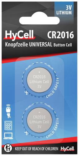 Image of HyCell CR 2016 Knopfzelle CR 2016 Lithium 70 mAh 3V 2St.
