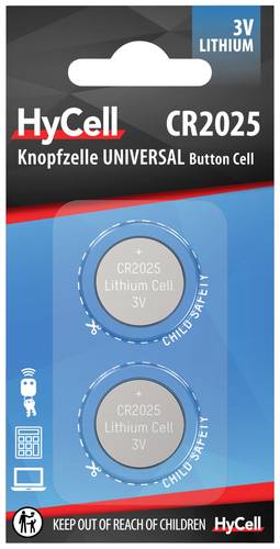 Image of HyCell CR 2025 Knopfzelle CR 2025 Lithium 140 mAh 3V 2St.