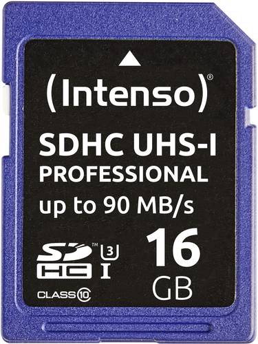 Image of Intenso Professional SDHC-Karte 16GB Class 10, UHS-I
