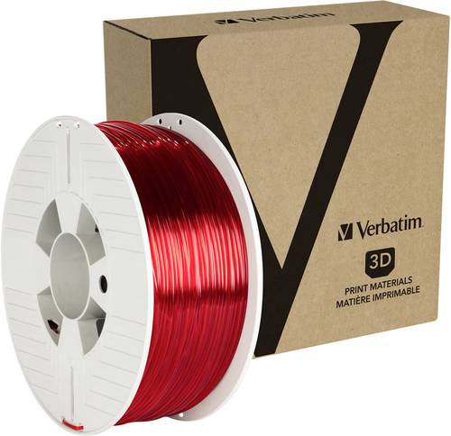 Image of Verbatim 55062 Filament PETG 2.85mm 1kg Rot (transparent) 1St.