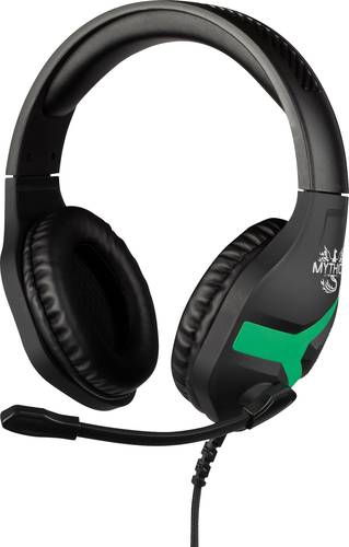 Image of Konix NEMESIS Gaming On Ear Headset kabelgebunden Stereo Schwarz/Grün