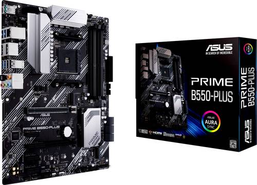 Image of Asus PRIME B550-PLUS Mainboard Sockel (PC) AMD AM4 Formfaktor (Details) ATX Mainboard-Chipsatz AMD®