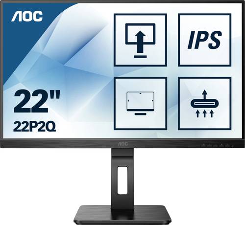 Image of AOC 22P2Q LCD-Monitor EEK E (A - G) 54.6cm (21.5 Zoll) 1980 x 1080 Pixel 16:9 4 ms Kopfhörer-Buchse