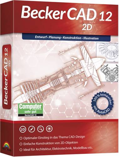 Image of Markt & Technik 80850 BeckerCAD 12 2D Vollversion, 1 Lizenz Windows CAD-Software