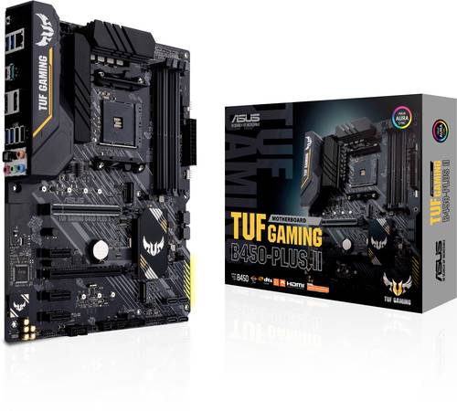 Image of Asus TUF GAMING B450-PLUS II Mainboard Sockel (PC) AMD AM4 Formfaktor (Details) ATX Mainboard-Chipsa