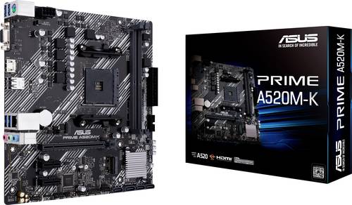 Image of Asus PRIME A520M-K Mainboard Sockel (PC) AMD AM4 Formfaktor (Details) Micro-ATX