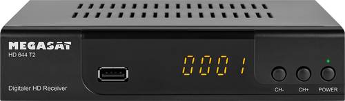 Image of MegaSat HD 644 T2 DVB-T2 Receiver Front-USB Anzahl Tuner: 1