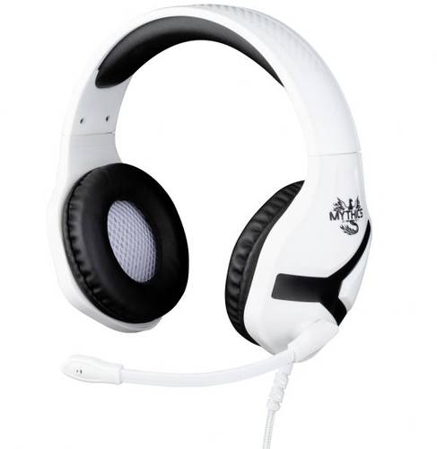 Image of Konix NEMESIS PS5 HEADSET Gaming Over Ear Headset kabelgebunden Stereo Schwarz/Weiß Lautstärkerege