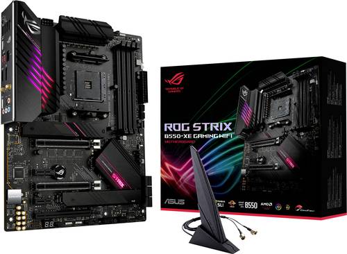 Image of Asus ROG STRIX B550-XE GAMING WIFI Mainboard Sockel (PC) AMD AM4 Formfaktor (Details) ATX Mainboard-