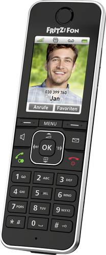 Image of AVM FRITZ!FON C6 Black Edition Schnurloses Telefon VoIP Anrufbeantworter, Babyphone, Freisprechen, P
