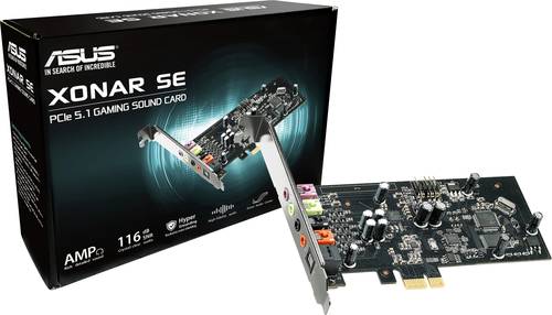 Image of Asus Xonar SE 5.1 Soundkarte, Intern PCIe externe Kopfhöreranschlüsse