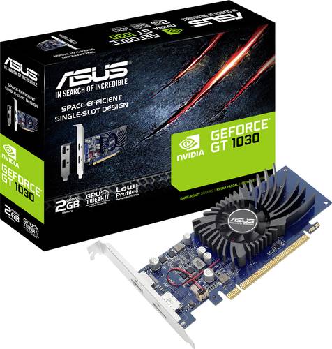 Image of Asus Grafikkarte Nvidia GeForce GT1030 2GB GDDR5-RAM PCIe HDMI®, DisplayPort Low Profile