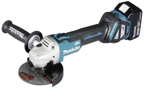 Image of Makita DGA511RTJ Akku-Winkelschleifer 125mm inkl. 2. Akku, inkl. Ladegerät, inkl. Koffer 18V 5Ah