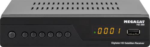 Image of MegaSat HD 390 DVB-S2 Receiver Front-USB Anzahl Tuner: 1
