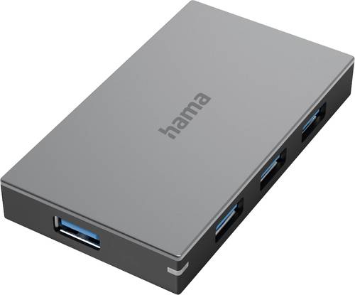 Image of Hama 4 Port USB 3.0-Hub Grau