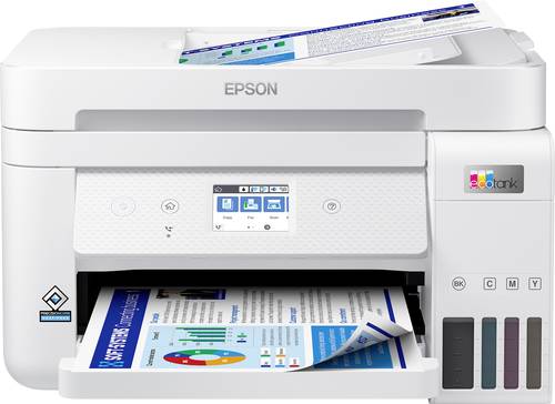 Image of Epson EcoTank ET-4856 Multifunktionsdrucker A4 Drucker, Scanner, Kopierer, Fax ADF, Duplex, LAN, Tin
