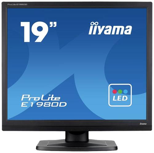 Image of Iiyama ProLite E1980D-B1 LED-Monitor EEK E (A - G) 48.3cm (19 Zoll) 1280 x 1024 Pixel 5:4 5 ms VGA,