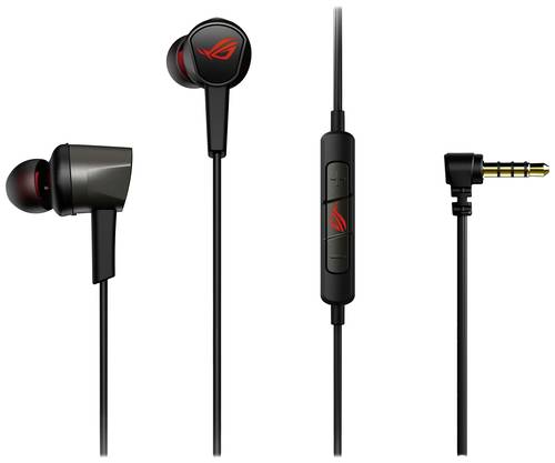 Image of Asus ROG Cetra Core II Gaming In Ear Headset kabelgebunden Stereo Schwarz/Rot Lautstärkeregelung