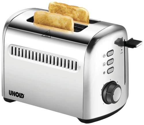 Image of Unold 2er Retro Toaster Kontrollleuchte Edelstahl