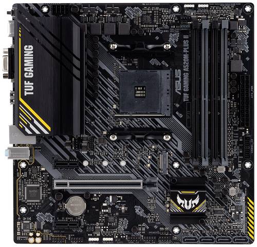 Image of Asus TUF GAMING A520M-PLUS II Mainboard Sockel (PC) AMD AM4 Formfaktor (Details) ATX Mainboard-Chips