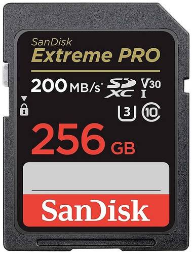 Image of SanDisk Extreme PRO SDXC-Karte 256GB Class 10 UHS-I stoßsicher, Wasserdicht