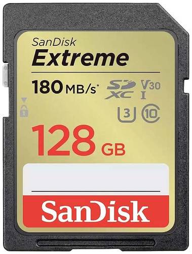 Image of SanDisk Extreme PLUS SDXC-Karte 128GB UHS-Class 3stoßsicher, Wasserdicht